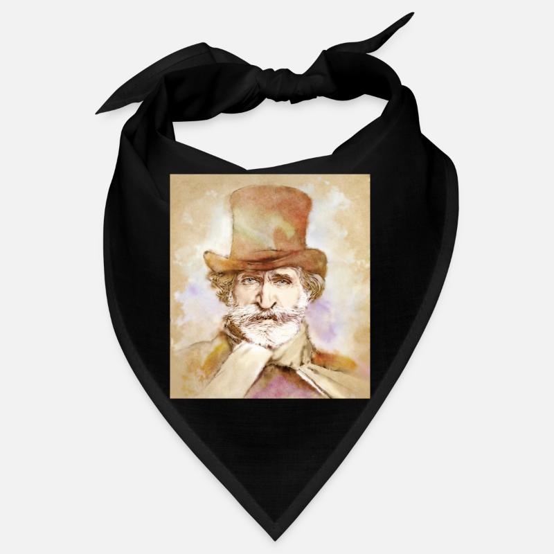 Giuseppe Verdi dans un style aquarelle Bandana