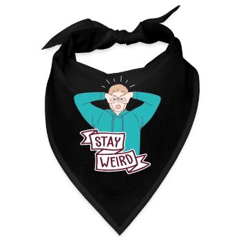 Stay Weird Sensibilisierung autismus Verschiedene ADHS - Bandana - Schwarz - Vorne