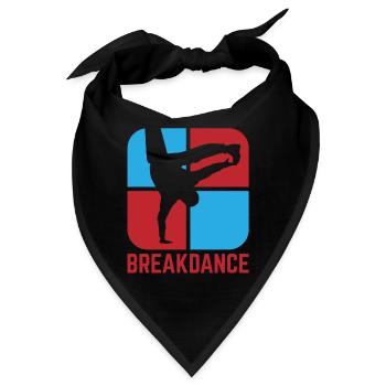 Breakdance B-Boy Streetdance Design Hip Hop Dance - Bandana - Schwarz - Vorne