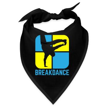 Breakdance B-Boy Streetdance Design Hip Hop Dance - Bandana - Schwarz - Vorne