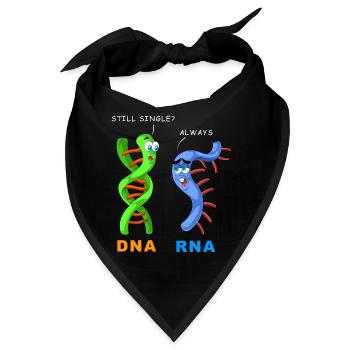 DNA-RNA noch einzeln - Bandana - Schwarz - Vorne