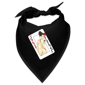 Joker (Deck) - Casino Serie - Bandana - Schwarz - Vorne