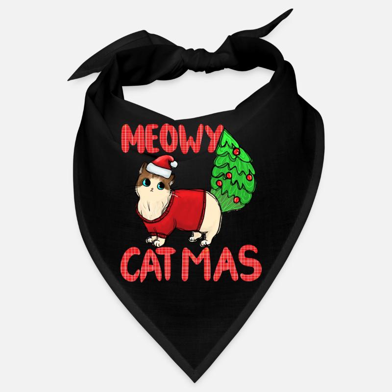Pull de Noël Catmas Cat Meowy Bandana