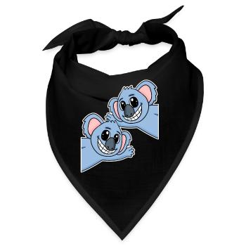 Koala Koalas - Bandana - Schwarz - Vorne