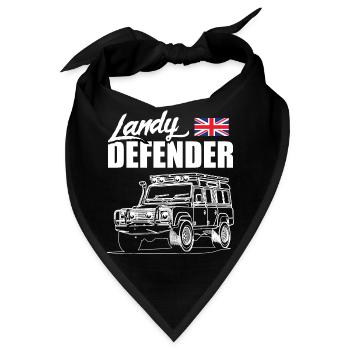 Landy Defender - Bandana - Schwarz - Vorne