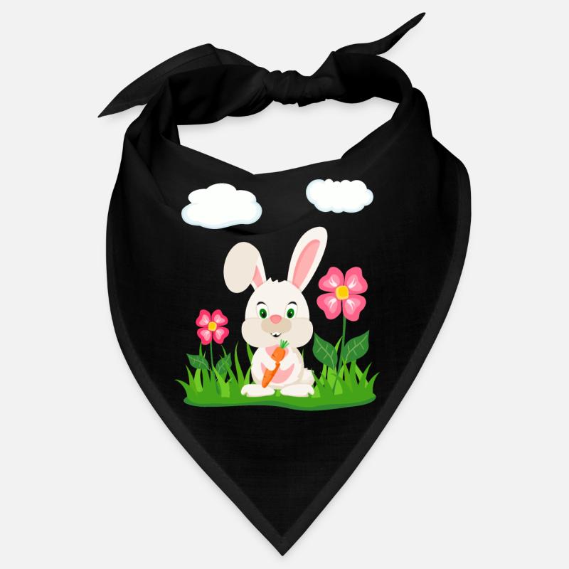 Cute Rabbit with Carrot Bunny Bunny Easter Bunny Bandana