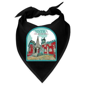Charmantes Detail: Pena-Palast, Sintra - Bandana - Schwarz - Vorne