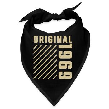 Original 1969 Authentisch 1969 Vintage Bursdag - Bandana - Schwarz - Vorne