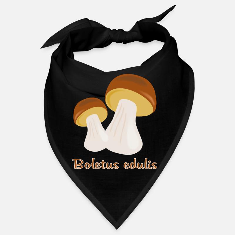 Champignons d’automne - Bandana - noir