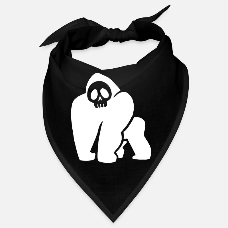 Weißer Gorilla Schädel Bandana