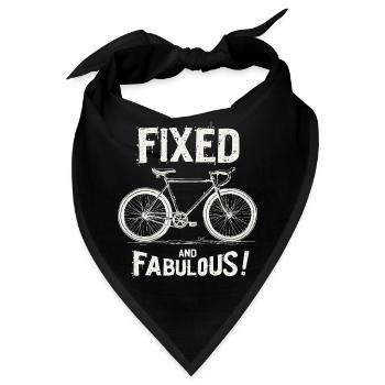 Fixies Fan, Urban Fahrrad City Style bike design - Bandana - Schwarz - Vorne