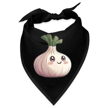 Knoblauch - Bandana - Schwarz - Vorne