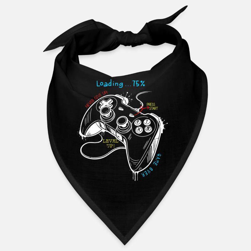 Art de la manette de style de jeu rétro Bandana