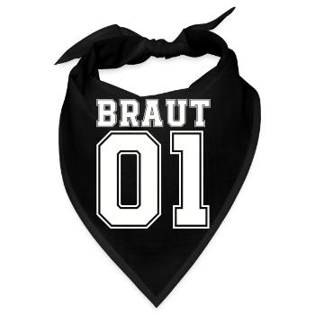braut 01 - Bandana - Schwarz - Vorne