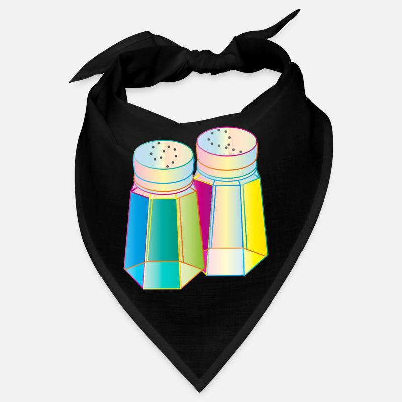 Salt & Pepper in a Prisma Glass – Colorful Spice Bandana