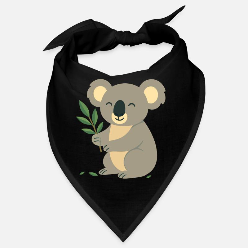 Koala souriant à l’eucalyptus Bandana