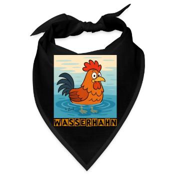 Wasserhahn by Rico Beck - Bandana - Schwarz - Vorne