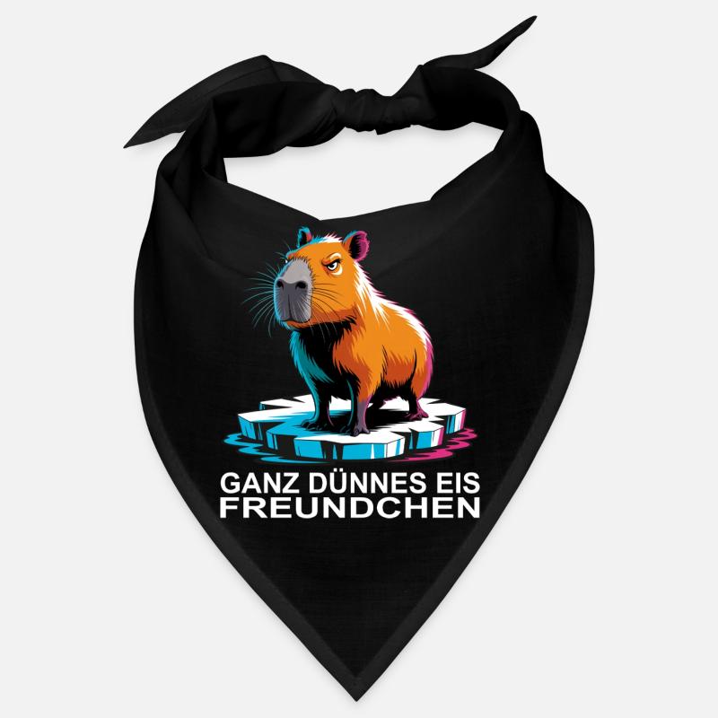 Capybara Meme – Ganz dünnes Eis Spruch Bandana
