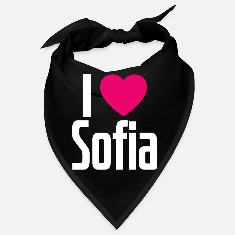 J’aime Sofia Coeur rose J’aime Sofia Bandana