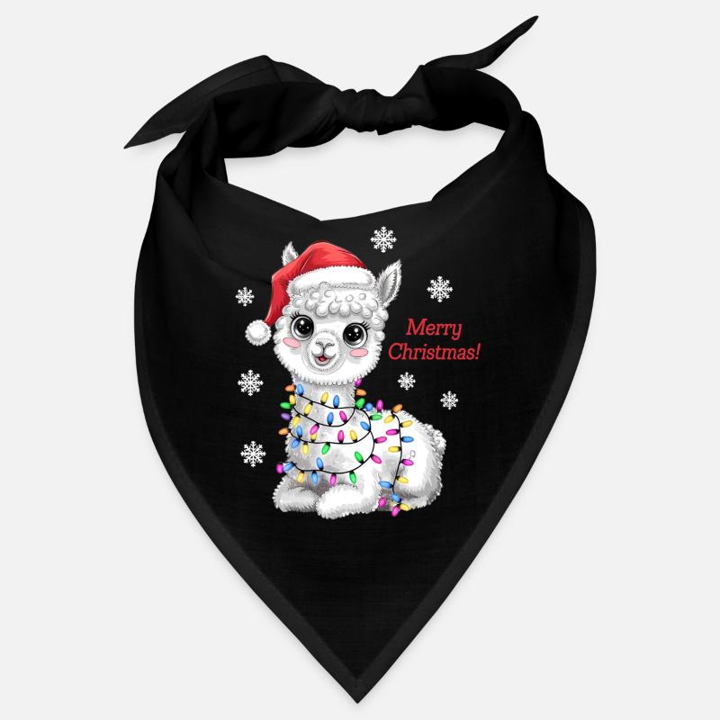 Alpaka Weihnachten Weihnachtspullover lustig süß Bandana