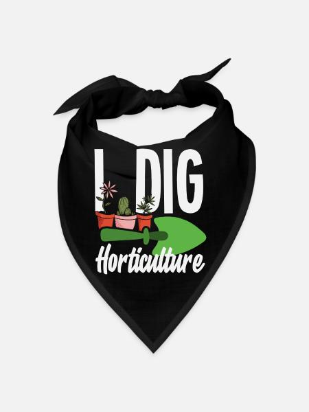 Garten- Und Pflanzenliebhaber Geschenke - Bandana - Schwarz - Vorne