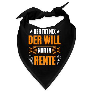 Pyro In Rente - Bandana - Schwarz - Vorne