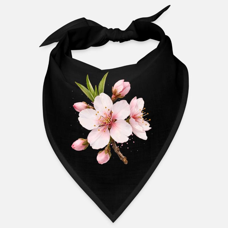 Fleurs d’amandier, fleur rose de printemps, fleur de printemps Bandana