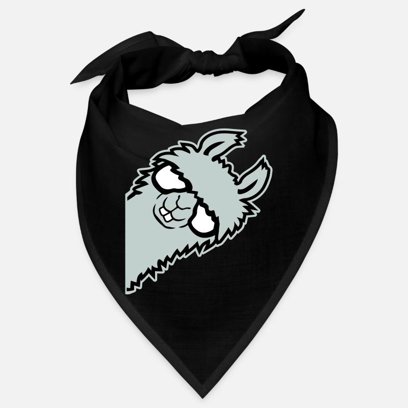 lama mentant nerd de lunettes arrogant animal drôle Bandana
