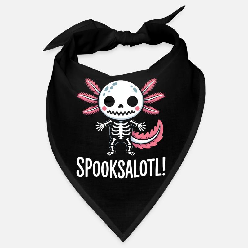 Spooksalot Skeleton Dragon Charm Bandana
