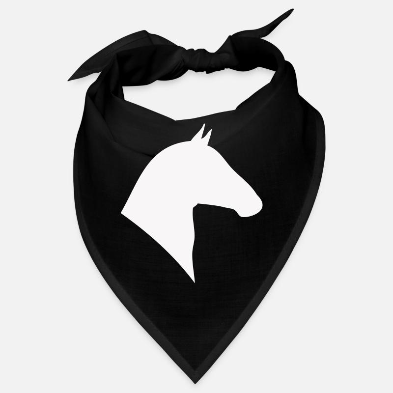 Silhouette de tête de cheval minimale Bandana