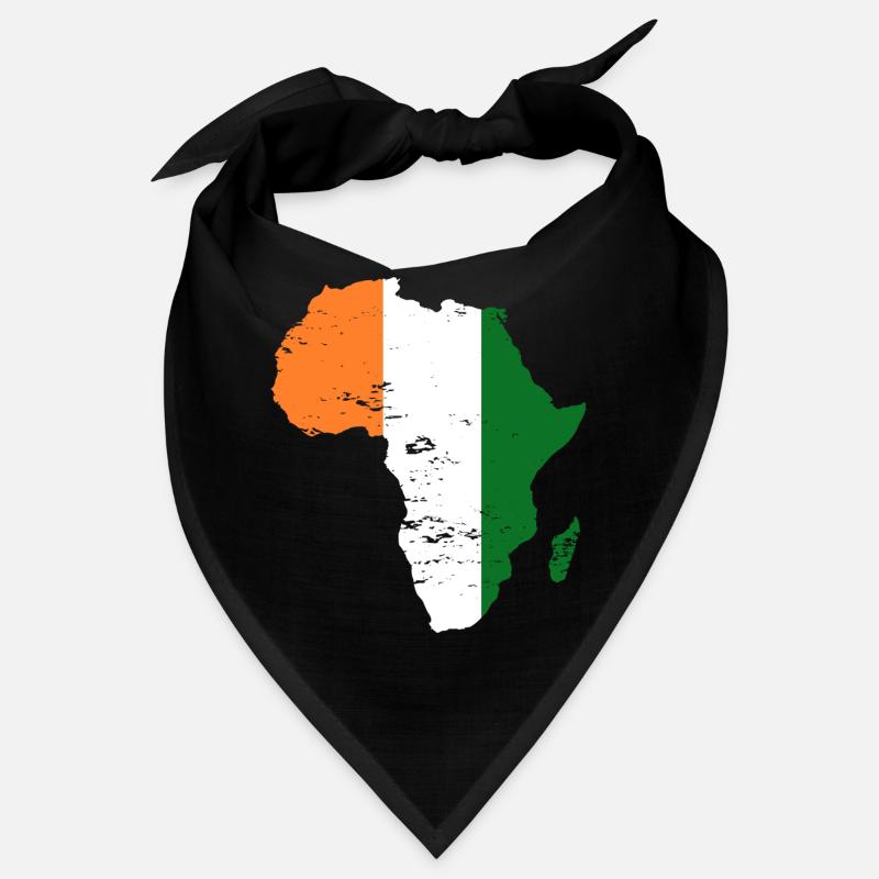 Drapeau de la Côte d’Ivoire Afrique utilisé Bandana
