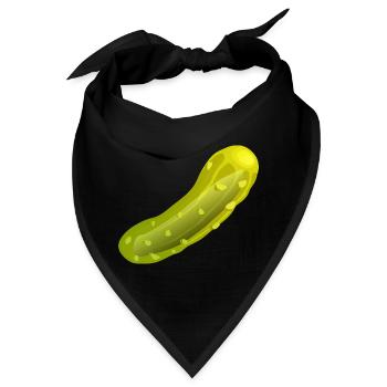 Gurke - Bandana - Schwarz - Vorne