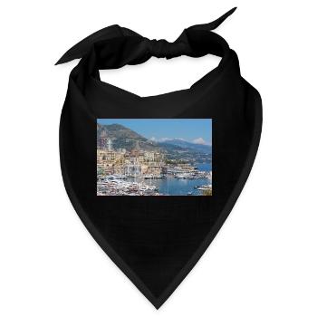 Monaco Stadthafen Küste - Bandana - Schwarz - Vorne