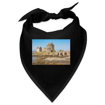 Eilean Donan Castle Isle of Skye Highland Poster - Bandana - Schwarz - Vorne
