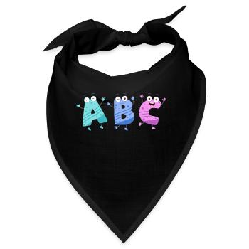 ABC das tanzende Alphabet - Bandana - Schwarz - Vorne