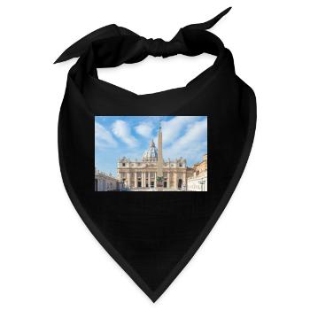 St. Peter's Square Rome Italy - Bandana - Schwarz - Vorne