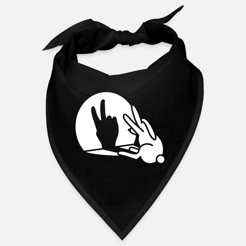 Rabbit shadow hand birthday two 2 years Bandana