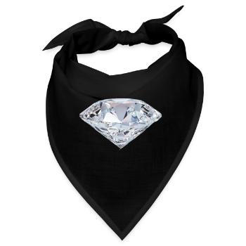 Diamant - Bandana - Schwarz - Vorne