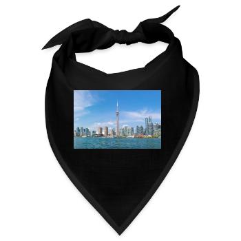Ontario Toronto Skyline Panoramic View Canada - Bandana - Schwarz - Vorne