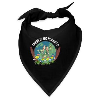 no planet b - Bandana - Schwarz - Vorne