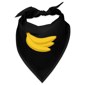Bananen - Bandana - Schwarz - Vorne
