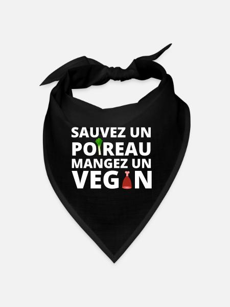 végan, végan humour, végétarien - Bandana - noir