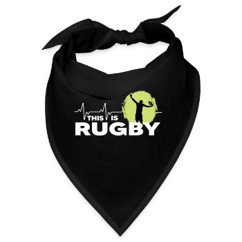 rugby rugbyspieler rugbysaison this is rugby - Bandana - Schwarz - Vorne