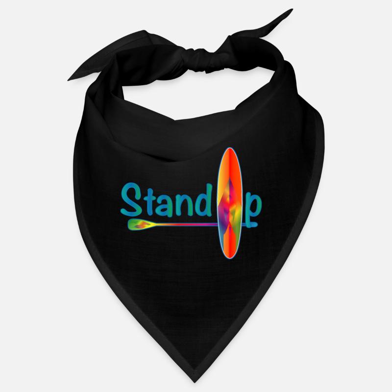 Lettrage de pagaie debout avec paddle board Bandana