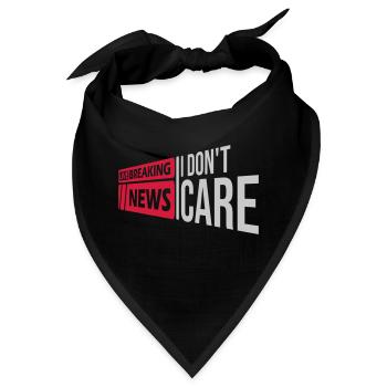 Breaking news don t - Bandana - Schwarz - Vorne