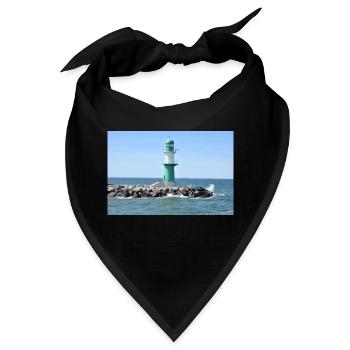 Molenfeuer im Hafen von Warnemünde - Bandana - Schwarz - Vorne