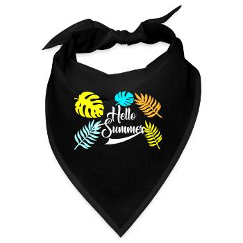 Hello Summer - Bandana - Schwarz - Vorne