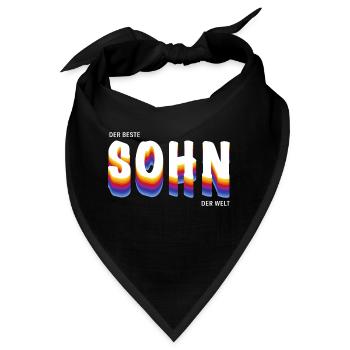 Der beste Sohn der Welt - Bandana - Schwarz - Vorne