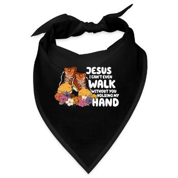Kirche Religion Katholik katholisch Jesus Christus - Bandana - Schwarz - Vorne