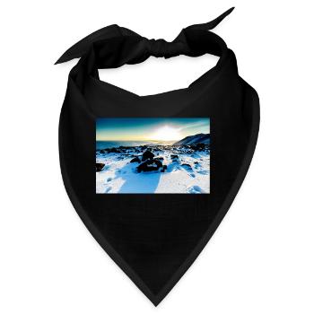 Sonnenuntergang - Bandana - Schwarz - Vorne
